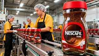 Inside Instant Coffee Modern Factory: How Coffee Becomes Powder in Seconds | Full Process