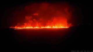 Reykjanes 4th Eruption - Time Lapse