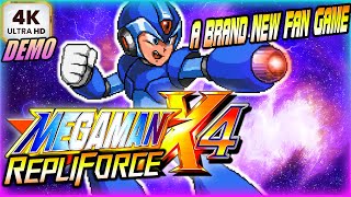 MEGA MAN X4 - Repliforce Demake DEMO 1 GAMEPLAY 4K/60fps