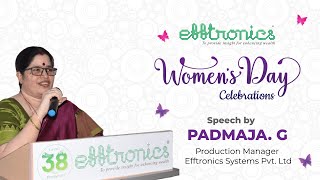 Empowering Women: Padmaja Gullapalli's Inspirational International Women's Day Address