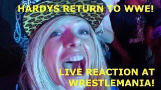 MATT AND JEFF HARDY WRESTLEMANIA RETURN LIVE REACTION!