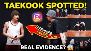 SPOTTED! Jungkook RUSHED to Taehyung After IG Update? 😱 Taekook Real Evidence