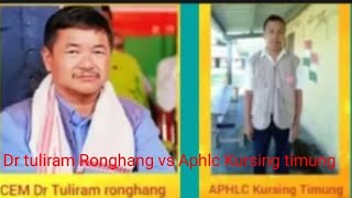 CEM Dr. Tuliram Ronghang lapen APHLC Kursing timing kachingki#Renson Vlogs