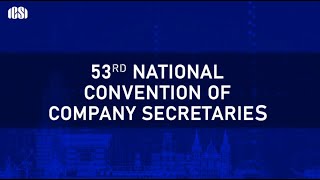 Join the 53rd National Convention of #CompanySecretaries on October 31 - November 1-2, 2025 at Kochi