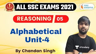 3:00 PM - SSC CGL/CHSL 2020-21 | Reasoning by Chandan Singh | Alphabetical (Unit-4)
