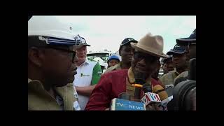 The commissioning of Revamped Port Harcourt Refinery and trucking - out of products
