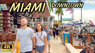 Miami Downtown Spring Evening Walk | Bayside Marketplace to Worldcenter 2026 🌴