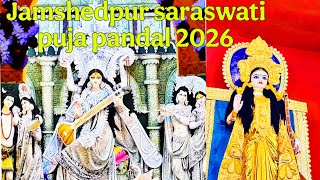 jamshedpur saraswati puja pandal 2026 | 31 FEET SARASWATI MATA JAMSHEDPUR