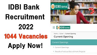IDBI Bank Recruitment 2022 Tamil | How to apply IDBI bank job 2022 | Daily Bite Tamil