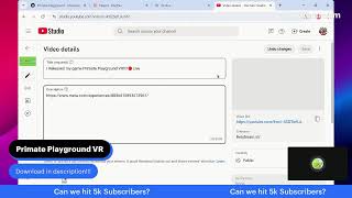 I Released my game Primate Playground VR!!!!🔴Live
