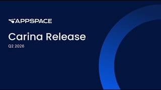 Appspace Carina Release