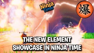 (NEW CODE) The NEW Explosion Element Showcase + War Mode In Ninja Time!