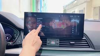 Hualingan 12.3” Blu-Ray Touchscreen for Audi Q5 SQ5 MIB2 Apple CarPlay Androidauto Mirroring upgrade