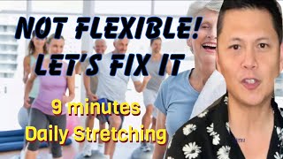 Stretching Routine For People who are NOT Flexible. ( Tight and Stiff)