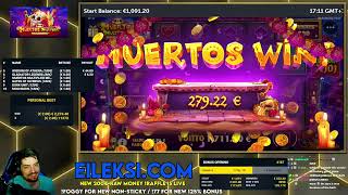SUPER HUGE WIN on MUERTOS MULTIPLIER MEGAWAYS! | (Pragmatic Play)