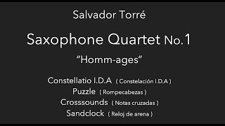 Salvador Torré - Sax Quartet No 1 "Homm-ages"