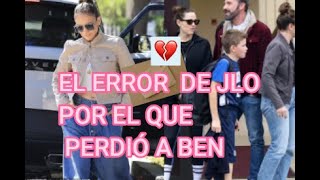JENNIFER LÓPEZ Y EL GRANDE ERROR POR EL QUE PERDIÓ A BEN#jlo #benaffleck