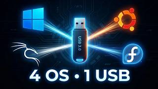 QUADZILLA USB: Boot 4 Operating Systems from ONE Flash Drive (Ventoy + Persistence!)