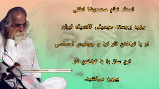 Master of Persian Setar | A Legendary Iranin استادمحمد رضا لطفی #music #drums