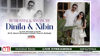 Dinila & Nibin | BETROTHAL & MYLANCHI | 10.01.2026 | malabar beats