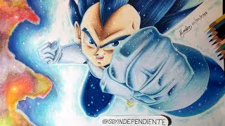 Como Dibujar a Vegeta SSJB Máximo  Poder / HOW TO DRAW VEGETA SSG BEYOND / Dragon Ball Super