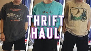 HUGE THRIFT TRY-ON HAUL 2020 (THRIFTED LOOKBOOK | MEN'S THRIFT HAUL)