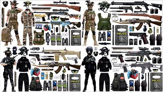Open Box Special Forces Toy Set, M416 Assault Rifle, AK47 Assault Rifle, Glock, Desert Eagle Pistol