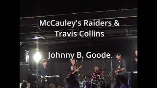 McCauley's Raiders & Travis Collins : Johnny B Goode : Stanhope gdns  gig 12 June 2004