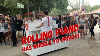A piano you Never saw before - it is actually a vehicle!