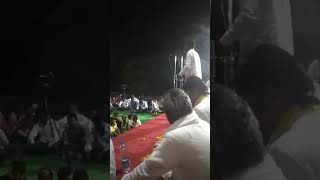 कुष्णुर येथील विशाल सभेला संबोधित करताना वंचित बहुजन आघाडीचे युवा नेते निळकंठ ताकबीडकर.विधानसभा २०१९