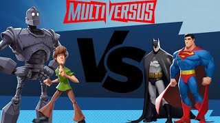 Iron Giant & Shaggy VS Batman & Superman - Multiversus Gameplay