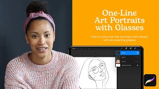 One-Line Art Tutorial: Drawing One-Line people with glasses