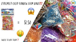 $1.50 FOR A PACK OF RAINBOW LOOM BANDS⁉️ + RAINBOW LOOM HAUL✨