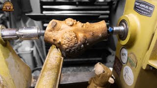 Woodturning - A Madrone Burl Branch - Turning Imperfections into Perfection