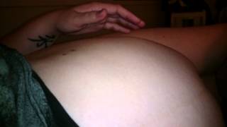 Baby at 37 weeks trying to poke through mummy's tummy