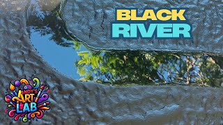 I Turned $5 SPACKLE filler into a HYPNOTIC Resin River Art 🌊 (Matt Vs Glossy Texture Hack!)
