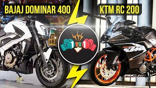 Dominar 400 vs RC200 | Drag Race | Result??
