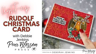 How to Make a Light-Up Rudolph Card | Pear Blossom Press OneLight