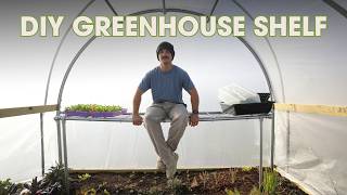 Easy DIY Foldable Potting Bench for Greenhouses | Simple 1 Hour Build