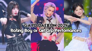 Rating Perfomances of Gayo Daejeon 2024 #kpop #gayodaejeon #fyp #trending #viral