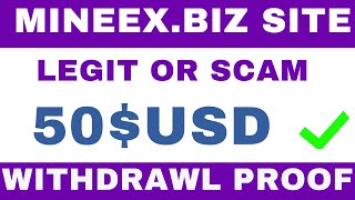 MINEEX.BIZ LEGIT OR SCAM LIVE PROOF|MINE BTC DAILY FREE 120GH/s POWER BONUS