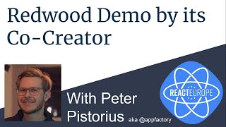 Redwood Talk and Demo by its Co-Author Peter Pistorius aka @appfactory
