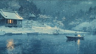 Silent Snowfall on the River | 3 Hours of Edo-Inspired Japanese Ambient