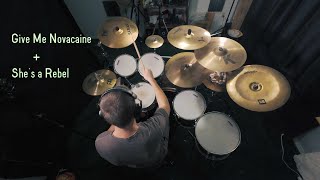 Green Day - Give Me Novacaine / She's a Rebel (drum cover)