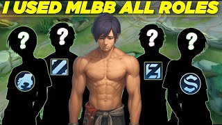 I USED MOBILE LEGENDS ALL ROLES  IN RANK MATCH  🇮🇳😮‍💨 | MLBB