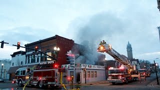 BG fire crews battle downtown blaze