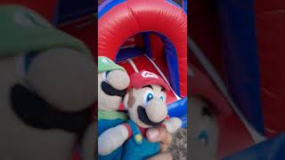 mario and luigi bouncy house level #nintendo #bouncyhouse