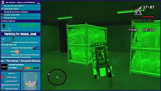 GTA San Andreas Flying Cars Speedrun Part 3 - Hugo_One Twitch Stream - 3/4/2024