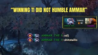 "Winning TI did not humble him" - Ammar tips Crystallis' Juggernaut