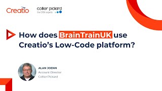 How does BrainTrainUK use Creatio's Low-Code platform?